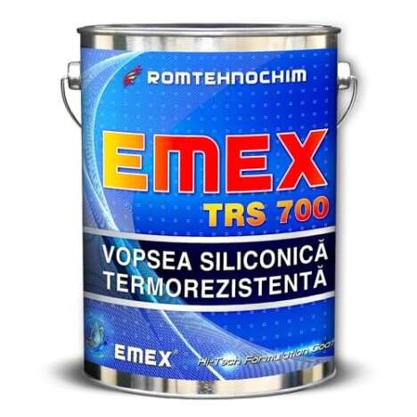 Vopsea Siliconica Termorezistenta ?Emex TRS 700? - Negru - Bid. 4 Kg